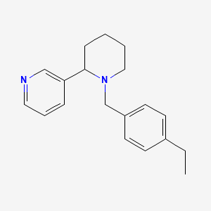 3-[1-(4-ethylbenzyl)-2-piperidinyl]pyridine