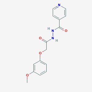 N'-[2-(3-methoxyphenoxy)acetyl]pyridine-4-carbohydrazide