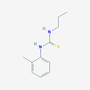 molecular formula C11H16N2S B5048085 N-(2-methylphenyl)-N'-propylthiourea 