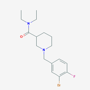 1-(3-bromo-4-fluorobenzyl)-N,N-diethyl-3-piperidinecarboxamide