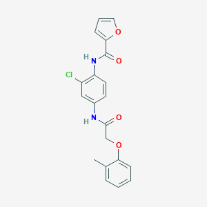 N-(2-chloro-4-{[(2-methylphenoxy)acetyl]amino}phenyl)-2-furamide
