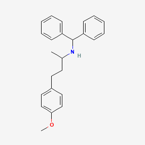 (diphenylmethyl)[3-(4-methoxyphenyl)-1-methylpropyl]amine