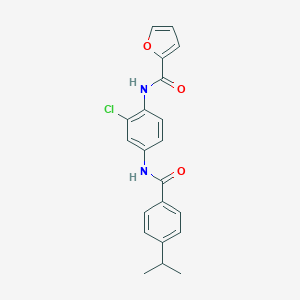 N-{2-chloro-4-[(4-isopropylbenzoyl)amino]phenyl}-2-furamide
