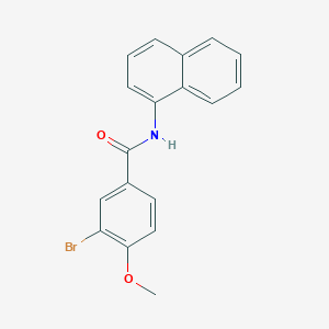 molecular formula C18H14BrNO2 B504818 3-Bromo-4-methoxy-N-naphthalen-1-yl-benzamide 
