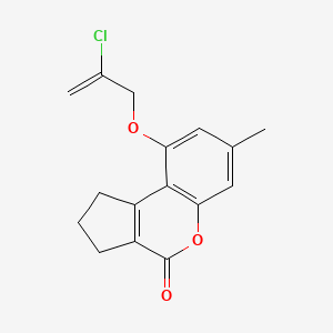 9-[(2-chloro-2-propen-1-yl)oxy]-7-methyl-2,3-dihydrocyclopenta[c]chromen-4(1H)-one