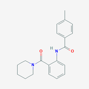 4-methyl-N-[2-(1-piperidinylcarbonyl)phenyl]benzamide