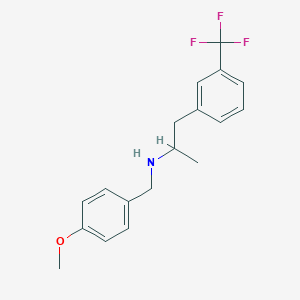 molecular formula C18H20F3NO B5048215 (4-methoxybenzyl){1-methyl-2-[3-(trifluoromethyl)phenyl]ethyl}amine 