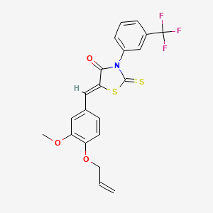 5-[4-(allyloxy)-3-methoxybenzylidene]-2-thioxo-3-[3-(trifluoromethyl)phenyl]-1,3-thiazolidin-4-one