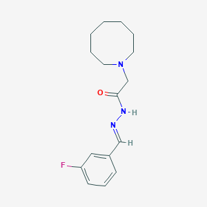 molecular formula C16H22FN3O B504825 2-(1-azocanyl)-N'-(3-fluorobenzylidene)acetohydrazide 