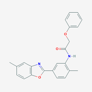 N-[2-methyl-5-(5-methyl-1,3-benzoxazol-2-yl)phenyl]-2-phenoxyacetamide