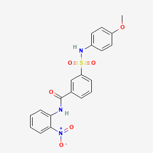 3-[(4-methoxyphenyl)sulfamoyl]-N-(2-nitrophenyl)benzamide