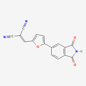 {[5-(1,3-dioxo-2,3-dihydro-1H-isoindol-5-yl)-2-furyl]methylene}malononitrile