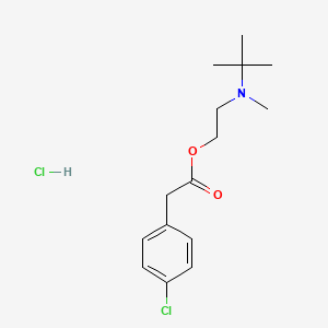 2-[tert-butyl(methyl)amino]ethyl (4-chlorophenyl)acetate hydrochloride