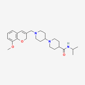 N-isopropyl-1'-[(8-methoxy-2H-chromen-3-yl)methyl]-1,4'-bipiperidine-4-carboxamide