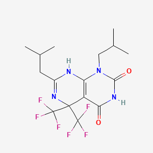 1,7-diisobutyl-5,5-bis(trifluoromethyl)-5,8-dihydropyrimido[4,5-d]pyrimidine-2,4(1H,3H)-dione