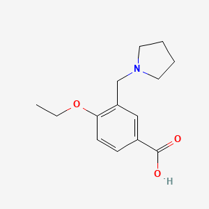 4-ethoxy-3-(1-pyrrolidinylmethyl)benzoic acid