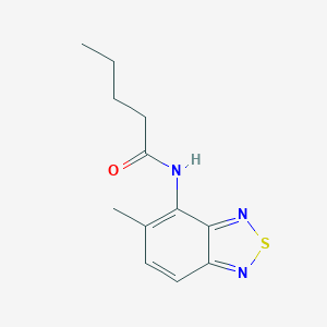 molecular formula C12H15N3OS B504836 N-(5-methyl-2,1,3-benzothiadiazol-4-yl)pentanamide 