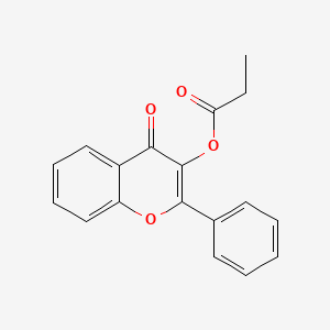 4-oxo-2-phenyl-4H-chromen-3-yl propionate