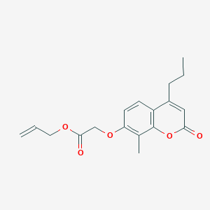 allyl [(8-methyl-2-oxo-4-propyl-2H-chromen-7-yl)oxy]acetate