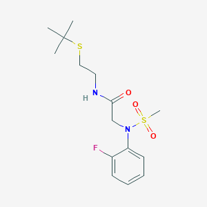 N~1~-[2-(tert-butylthio)ethyl]-N~2~-(2-fluorophenyl)-N~2~-(methylsulfonyl)glycinamide