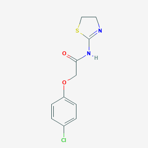 molecular formula C11H11ClN2O2S B504846 2-(4-chlorophenoxy)-N-(4,5-dihydro-1,3-thiazol-2-yl)acetamide CAS No. 42310-50-9