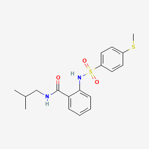 N-isobutyl-2-({[4-(methylthio)phenyl]sulfonyl}amino)benzamide