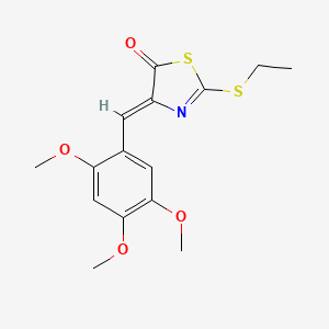 2-(ethylthio)-4-(2,4,5-trimethoxybenzylidene)-1,3-thiazol-5(4H)-one