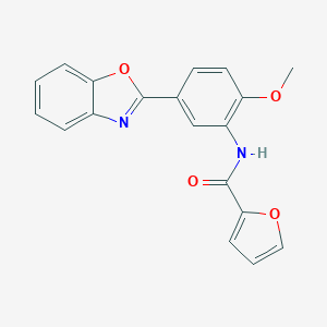 N-[5-(1,3-benzoxazol-2-yl)-2-methoxyphenyl]-2-furamide