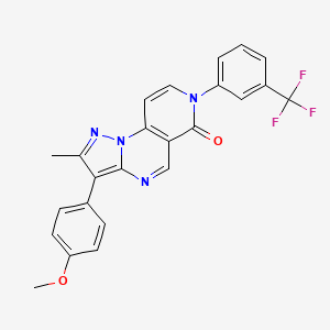 3-(4-methoxyphenyl)-2-methyl-7-[3-(trifluoromethyl)phenyl]pyrazolo[1,5-a]pyrido[3,4-e]pyrimidin-6(7H)-one