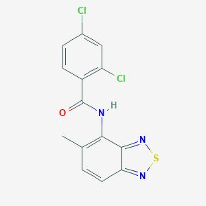 2,4-dichloro-N-(5-methyl-2,1,3-benzothiadiazol-4-yl)benzamide