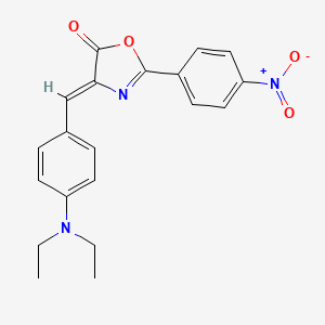 4-[4-(diethylamino)benzylidene]-2-(4-nitrophenyl)-1,3-oxazol-5(4H)-one