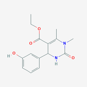 ethyl 4-(3-hydroxyphenyl)-1,6-dimethyl-2-oxo-1,2,3,4-tetrahydro-5-pyrimidinecarboxylate