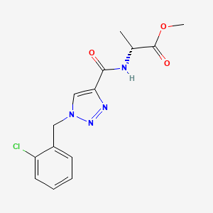 methyl N-{[1-(2-chlorobenzyl)-1H-1,2,3-triazol-4-yl]carbonyl}-D-alaninate