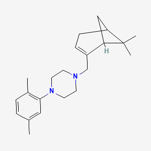 molecular formula C22H32N2 B5048549 1-[(6,6-dimethylbicyclo[3.1.1]hept-2-en-2-yl)methyl]-4-(2,5-dimethylphenyl)piperazine 