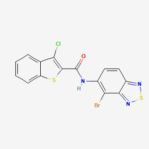 N-(4-bromo-2,1,3-benzothiadiazol-5-yl)-3-chloro-1-benzothiophene-2-carboxamide