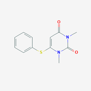 molecular formula C12H12N2O2S B504856 1,3-Dimethyl-6-(phenylthio)uracil 