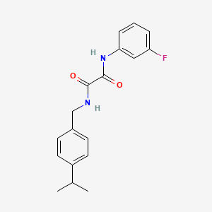 N-(3-fluorophenyl)-N'-[4-(propan-2-yl)benzyl]ethanediamide