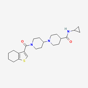 N-cyclopropyl-1'-(4,5,6,7-tetrahydro-1-benzothien-3-ylcarbonyl)-1,4'-bipiperidine-4-carboxamide