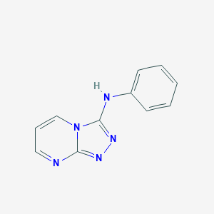 molecular formula C11H9N5 B504858 N-phenyl-N-[1,2,4]triazolo[4,3-a]pyrimidin-3-ylamine 