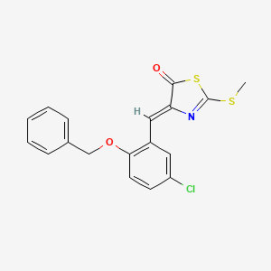 4-[2-(benzyloxy)-5-chlorobenzylidene]-2-(methylthio)-1,3-thiazol-5(4H)-one