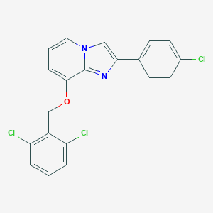 molecular formula C20H13Cl3N2O B504861 2-(4-Chlorophenyl)-8-[(2,6-dichlorobenzyl)oxy]imidazo[1,2-a]pyridine 