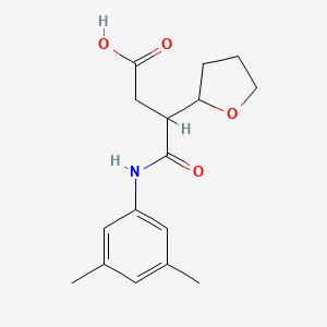 molecular formula C16H21NO4 B5048638 4-[(3,5-dimethylphenyl)amino]-4-oxo-3-(tetrahydro-2-furanyl)butanoic acid 