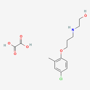 molecular formula C14H20ClNO6 B5048646 2-[3-(4-Chloro-2-methylphenoxy)propylamino]ethanol;oxalic acid 