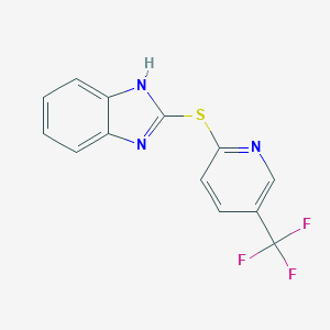 molecular formula C13H8F3N3S B504865 2-[[5-(Trifluoromethyl)-2-pyridyl]thio]-1H-benzimidazole 