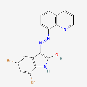 molecular formula C17H10Br2N4O B5048660 5,7-dibromo-1H-indole-2,3-dione 3-(8-quinolinylhydrazone) 