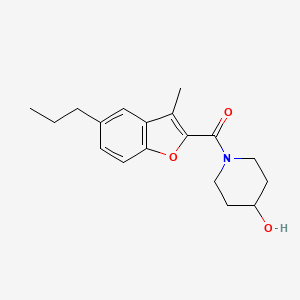 1-[(3-methyl-5-propyl-1-benzofuran-2-yl)carbonyl]-4-piperidinol