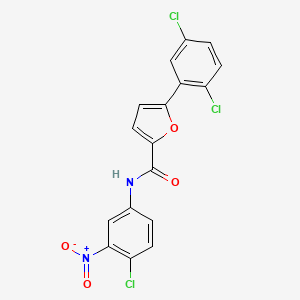 N-(4-chloro-3-nitrophenyl)-5-(2,5-dichlorophenyl)-2-furamide