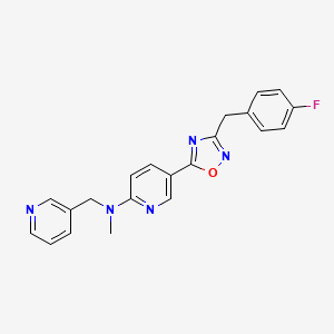 5-[3-(4-fluorobenzyl)-1,2,4-oxadiazol-5-yl]-N-methyl-N-(3-pyridinylmethyl)-2-pyridinamine