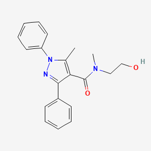 N-(2-hydroxyethyl)-N,5-dimethyl-1,3-diphenyl-1H-pyrazole-4-carboxamide