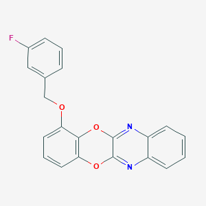 1-[(3-Fluorobenzyl)oxy][1,4]benzodioxino[2,3-b]quinoxaline